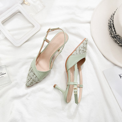 Ženske casual cipele na tanku petu u tri boje - model na špic