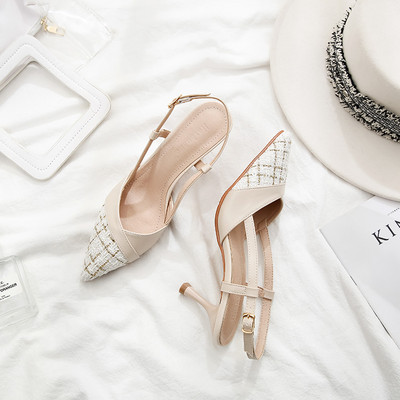 Ženske casual cipele na tanku petu u tri boje - model na špic