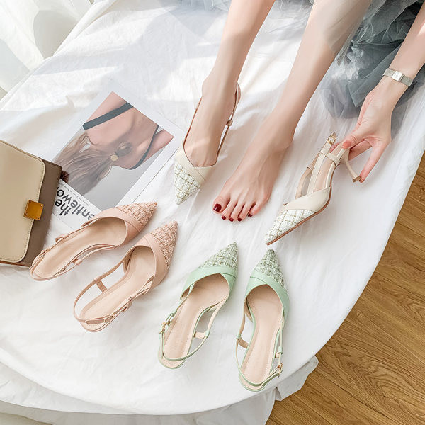 Ženske casual cipele na tanku petu u tri boje - model na špic