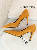 Elegantne ženske kožne cipele s petom od 8 cm