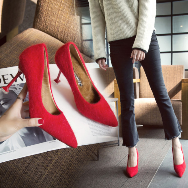 Ženske cipele na špic s visokom petom 8,5 cm