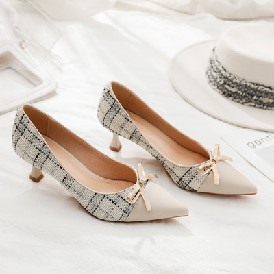 Ženske casual cipele s trakom u crnoj i bež boji