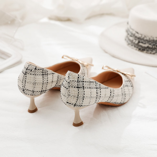 Ženske casual cipele s trakom u crnoj i bež boji