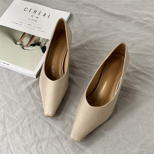 Novi model ženskih cipela na visoku petu - u crnoj i bež boji