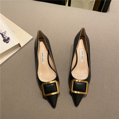 Metallist pandlaga naiste kingad - kunstnahk