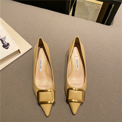 Metallist pandlaga naiste kingad - kunstnahk