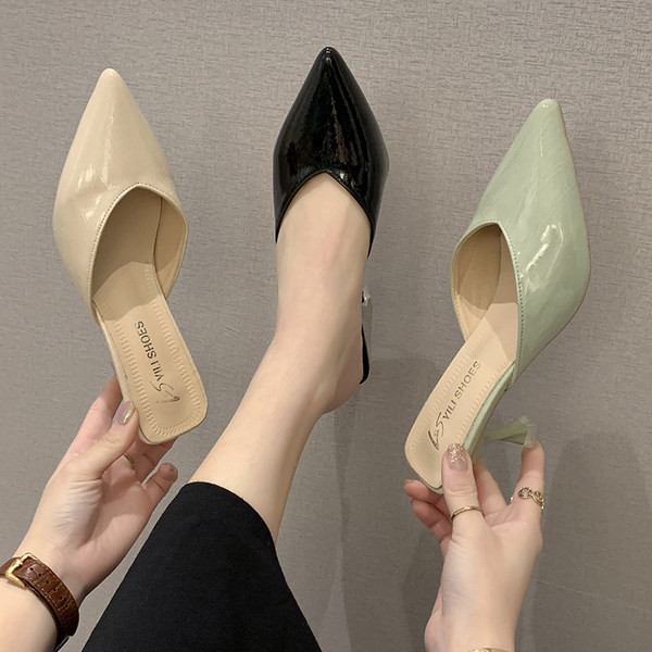Moderne ženske cipele na špic - sa petom 6 cm