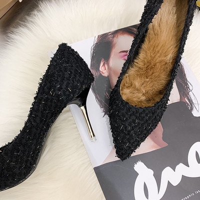 Ženske moderne cipele s toplim đonom i petom