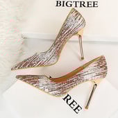 Õhukese 10 cm kontsaga terava otsaga naiste kingade mudel