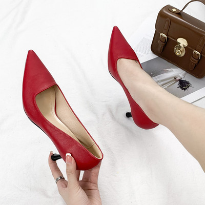 Ženske kožne cipele u četiri boje - model na špic