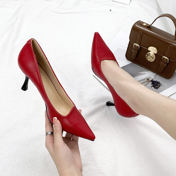 Ženske kožne cipele u četiri boje - model na špic