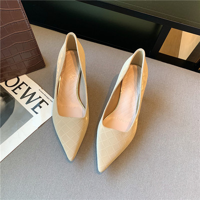 Ženske cipele s petom od 5 cm od umjetne kože