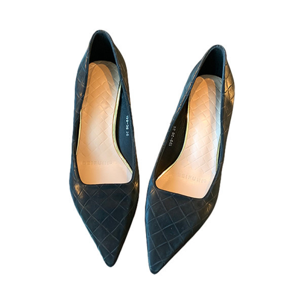 Ženske cipele s petom od 5 cm od umjetne kože