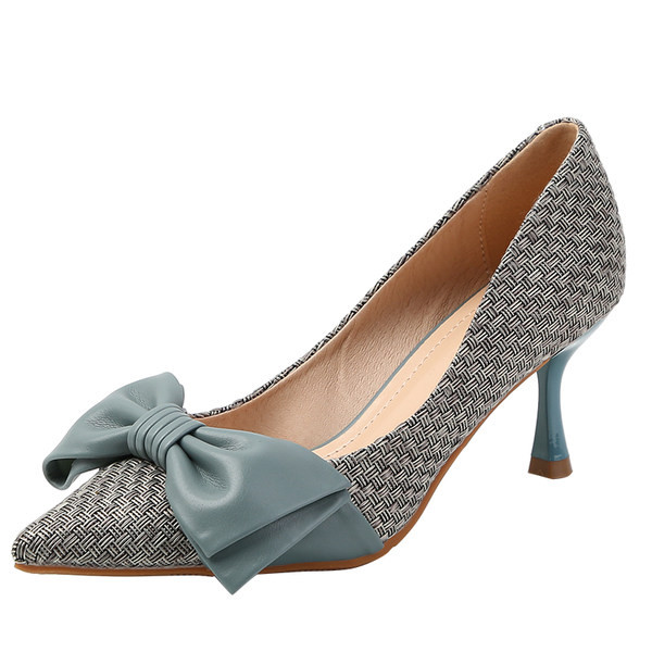 Ženske cipele sa trakom i tankom petom u dvije boje