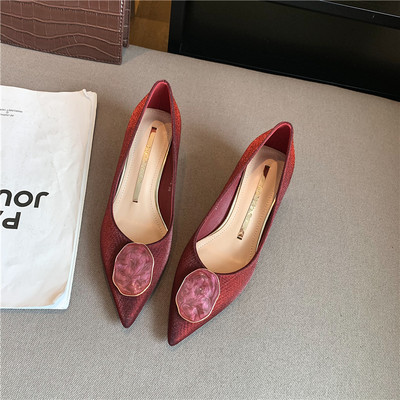 Moderne ženske cipele na špic u tri boje