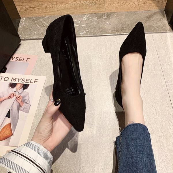 Antilop ženske cipele na petu u crnoj boji - dva modela