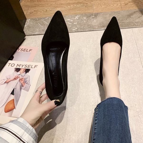 Antilop ženske cipele na petu u crnoj boji - dva modela