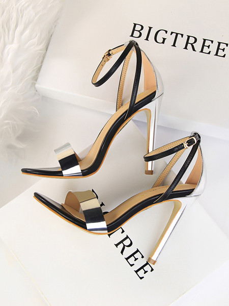 Moderne sandale na visoku petu i tanke remenčiće