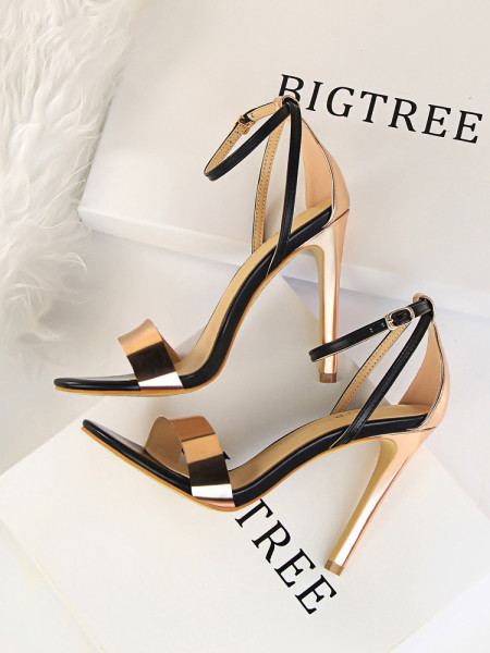 Moderne sandale na visoku petu i tanke remenčiće