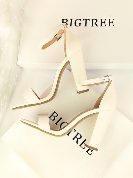 Elegantne ženske sandale sa remenom od eko kože