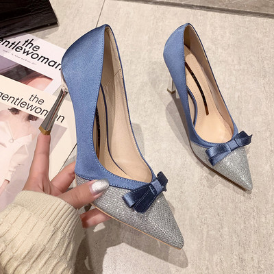 Ženske cipele od eko kože sa trakom i petom