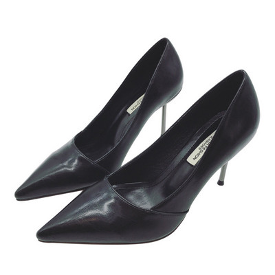 Ženske cipele od eko kože jednobojni model sa metalnom petom