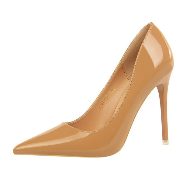 Ženske kožne cipele na tanku petu 10,5 cm