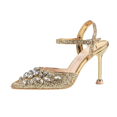 Ženske sandale za priliku s ukrasnim kamenčićima