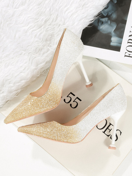 Ženske sjajne cipele na visoku petu 9,5 cm