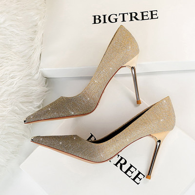 Elegantne ženske cipele na visoku tanku petu u tri boje