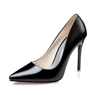 Model ascutit de pantofi de dama in culoare irizata