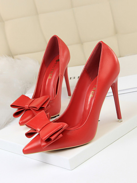 Kožne ženske cipele s trakom i petom od 10,5 cm