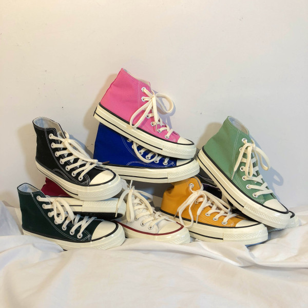 Ležerne ženske platnene tenisice s ravnim potplatom