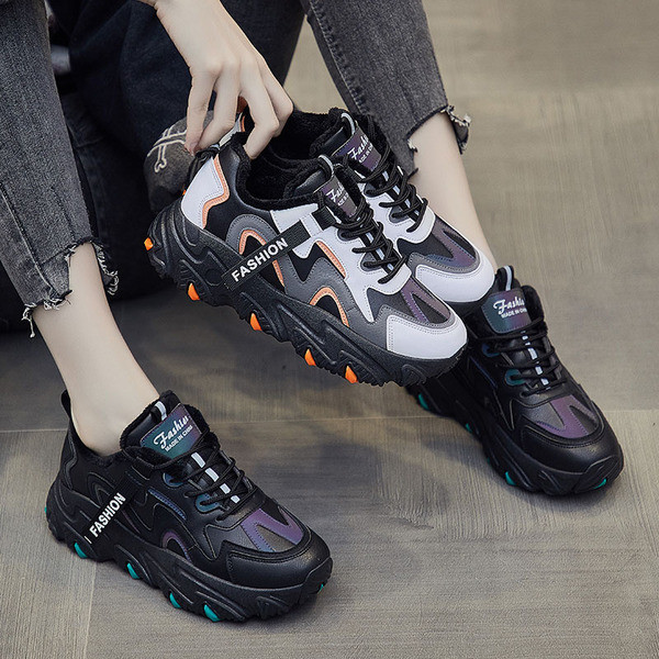 Casual ženske cipele s vezicama i grubim potplatom u tri boje