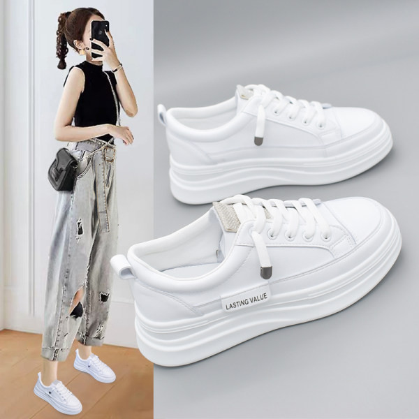 Moderne ženske tenisice od eko kože sa vezicama