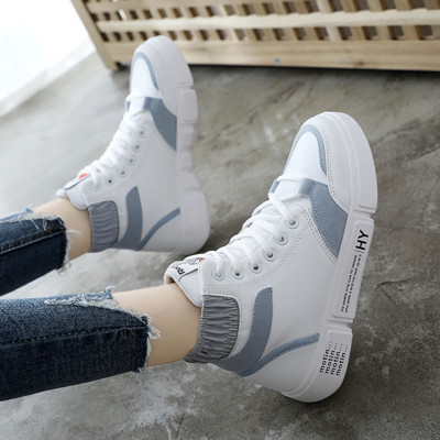 Novi model ženskih visokih tenisica sa vezicama i ravnim đonom