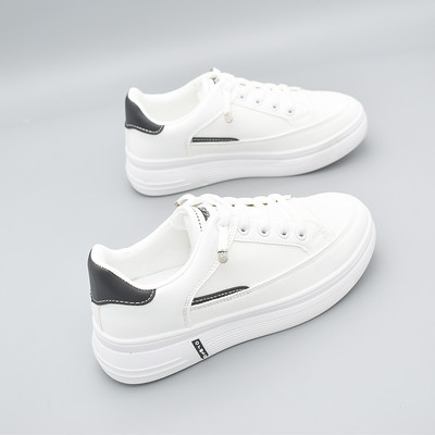 Ležerne ženske kožne tenisice s vezicama