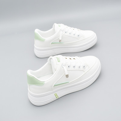 Ležerne ženske kožne tenisice s vezicama