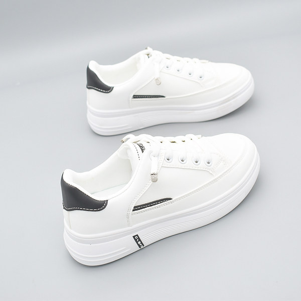 Ležerne ženske kožne tenisice s vezicama