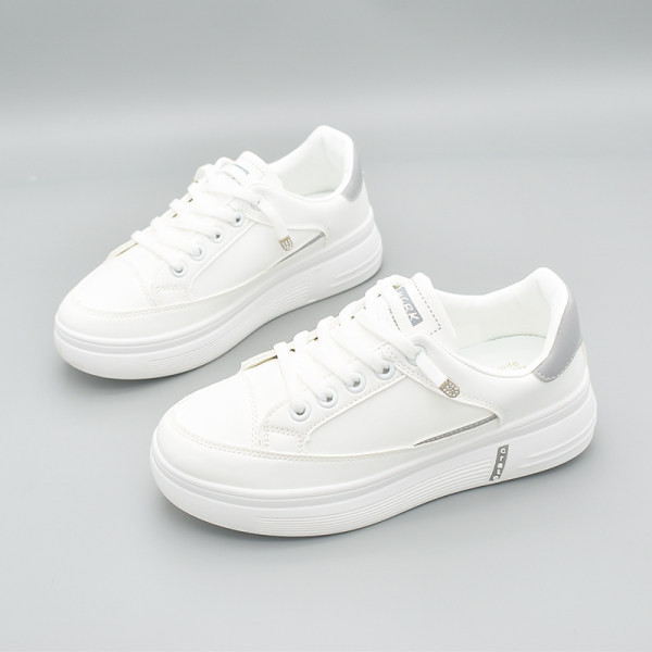 Ležerne ženske kožne tenisice s vezicama