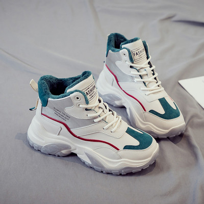 Ženske ležerne tenisice s toplom postavom pogodne za zimu