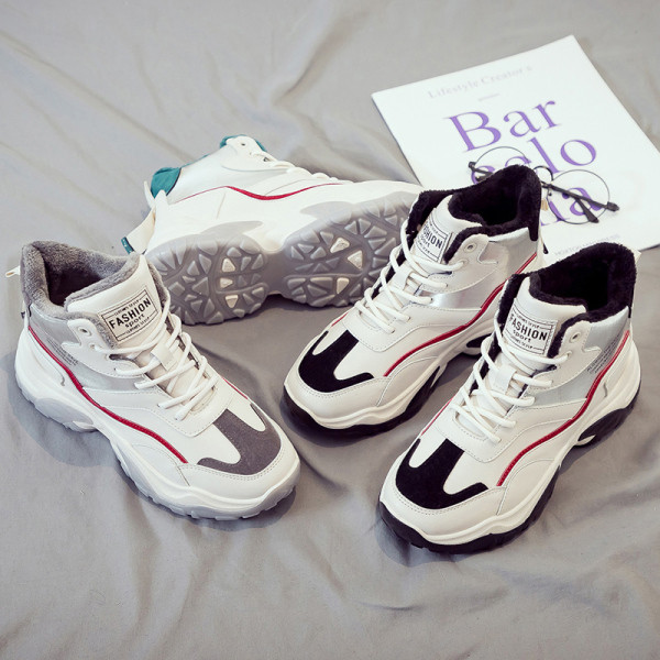 Ženske ležerne tenisice s toplom postavom pogodne za zimu