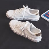 Casual ženske tenisice od eko kože i vezicama