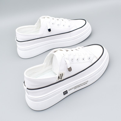 Ženske kožne tenisice s ravnim đonom