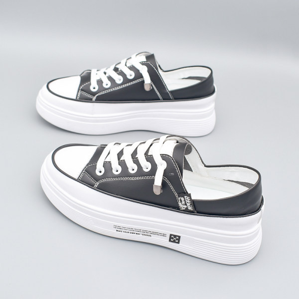 Ženske kožne tenisice s ravnim đonom