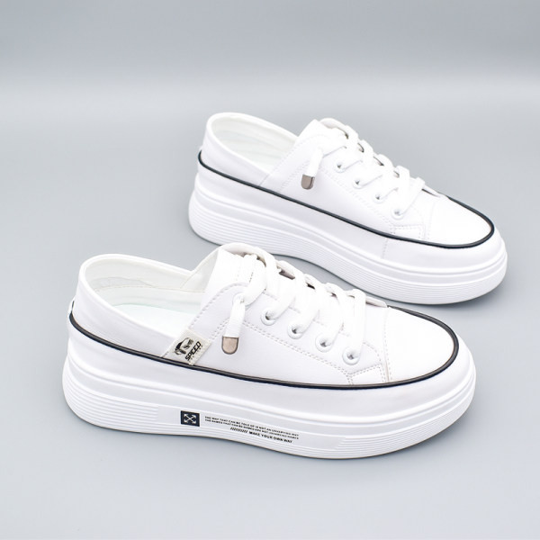 Ženske kožne tenisice s ravnim đonom