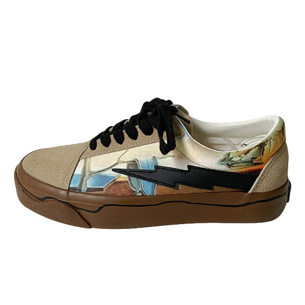 Casual ženske tenisice od eko brušene kože s ravnim potplatom