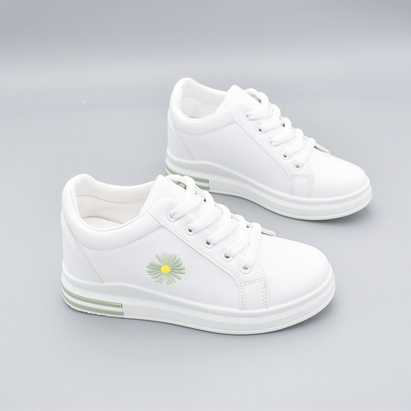 Ženske tenisice s vezom i vezicama u bijeloj boji