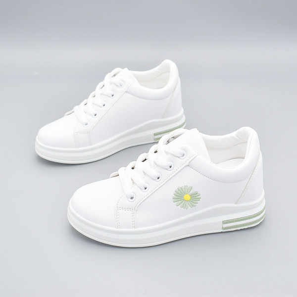 Ženske tenisice s vezom i vezicama u bijeloj boji