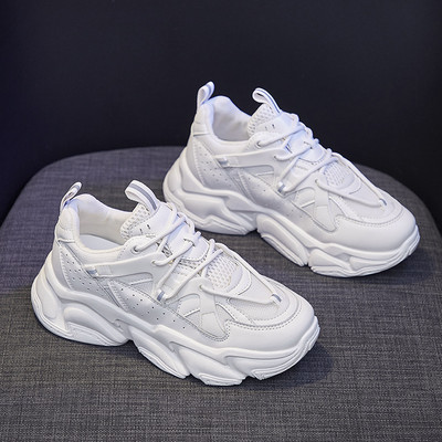 Moderne ženske tenisice od eko kože sa vezicama